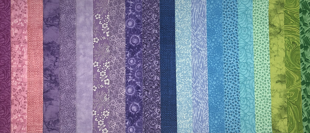 Sunset 2.5" Roll - 20 Fabrics, 20 Total Strips
