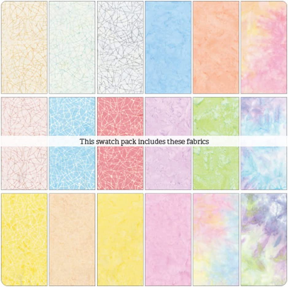 Benartex Bali Batik Sweet Whispers Batiks Strip-pies - 40 2.5" Strips