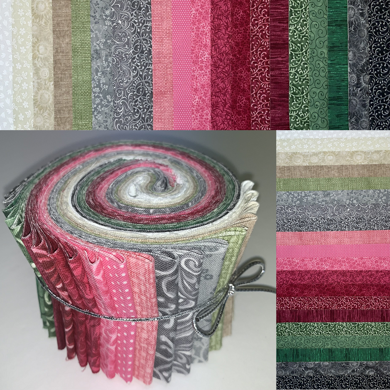 True Romance 2.5" Roll - 20 Fabrics, 20 Total Strips