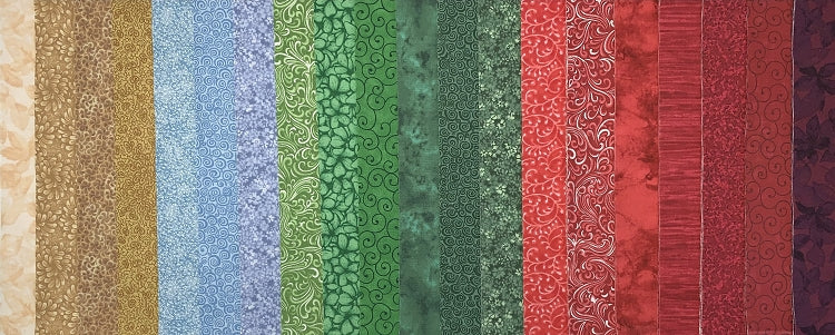 Vintage Holiday Palette 2.5" Roll - 20 Fabrics, 20 Total Strips