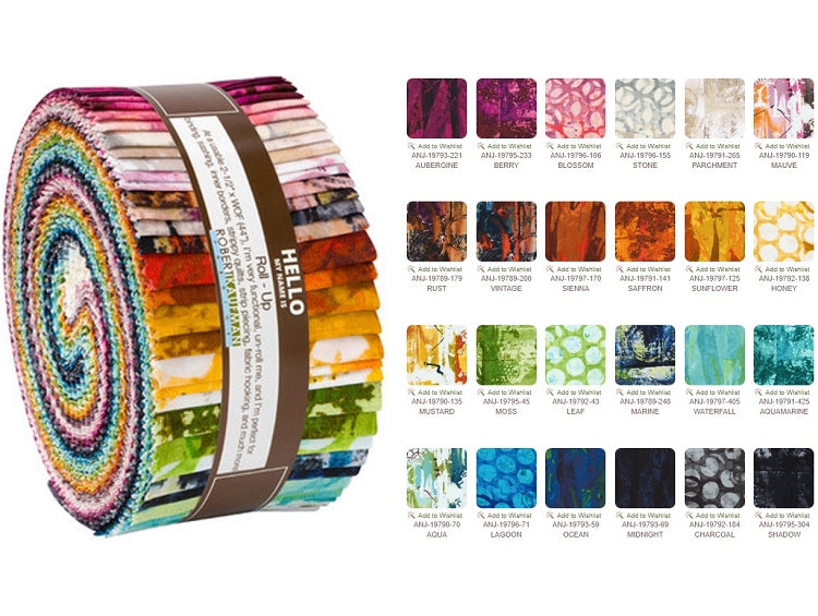 Robert Kaufman Warehouse District Roll-up - 40 Strip Roll