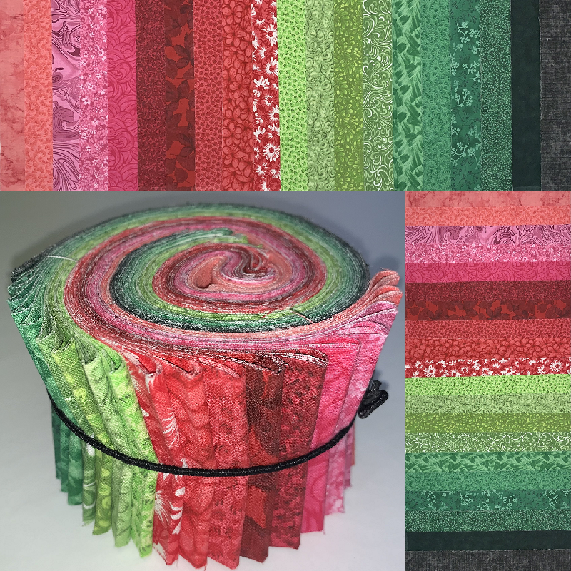 Watermelon 2.5" Roll - 20 Fabrics, 20 Strips