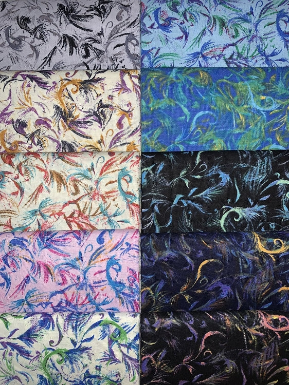 Whisper Prints Half-yard Bundle - 10 Fabrics, 5 Total Yards