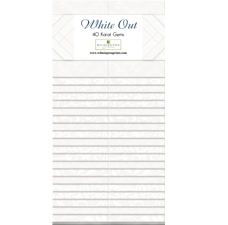 Wilmington Prints - 40 Karat Gems - White Out