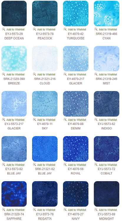 Robert Kaufman Fusions WATERFALL Roll-up - 40 Strip Roll