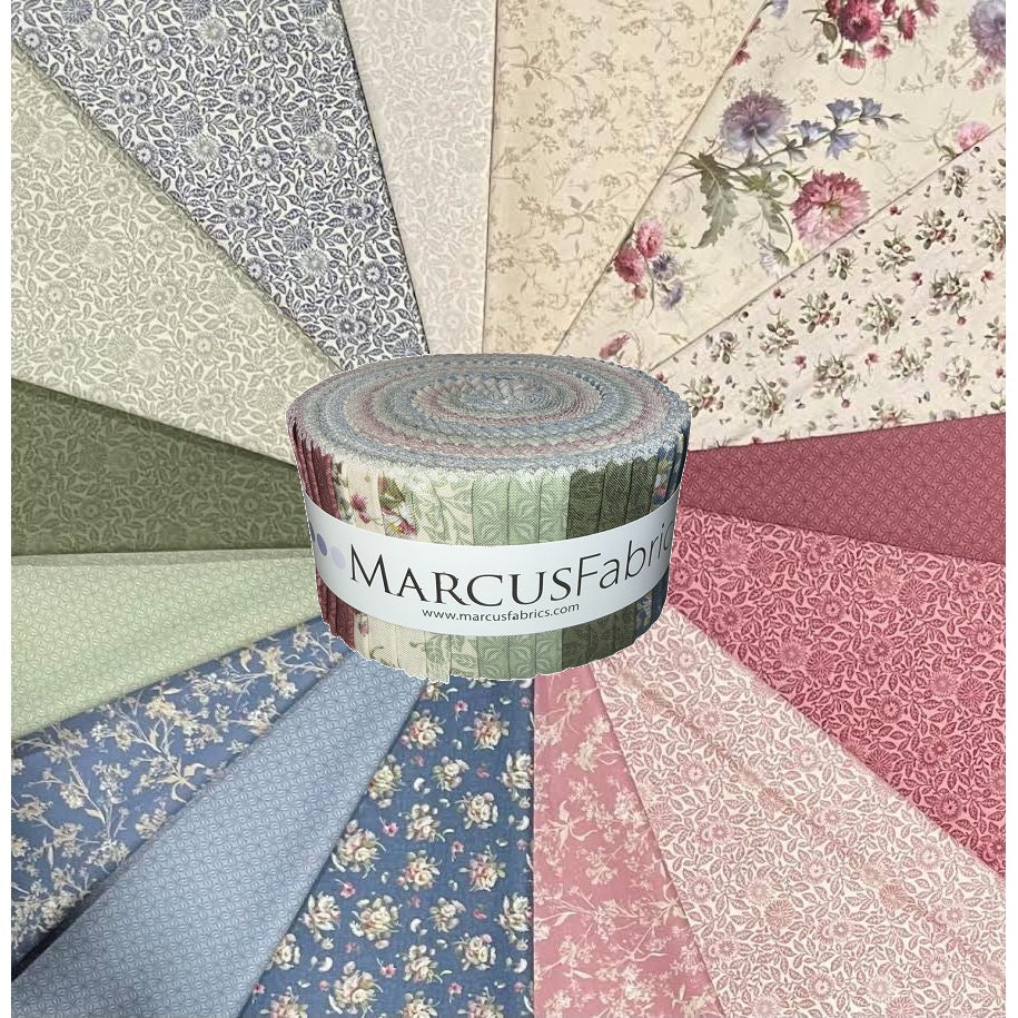 Marcus Fabrics - Wild Flowers by Smithsonian Institution - 40 2.5" Strips