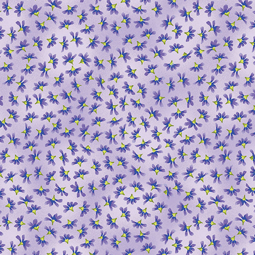 (2.5 yd) Benartex Butterfly Bliss Blissful Buds Lilac 12808-60