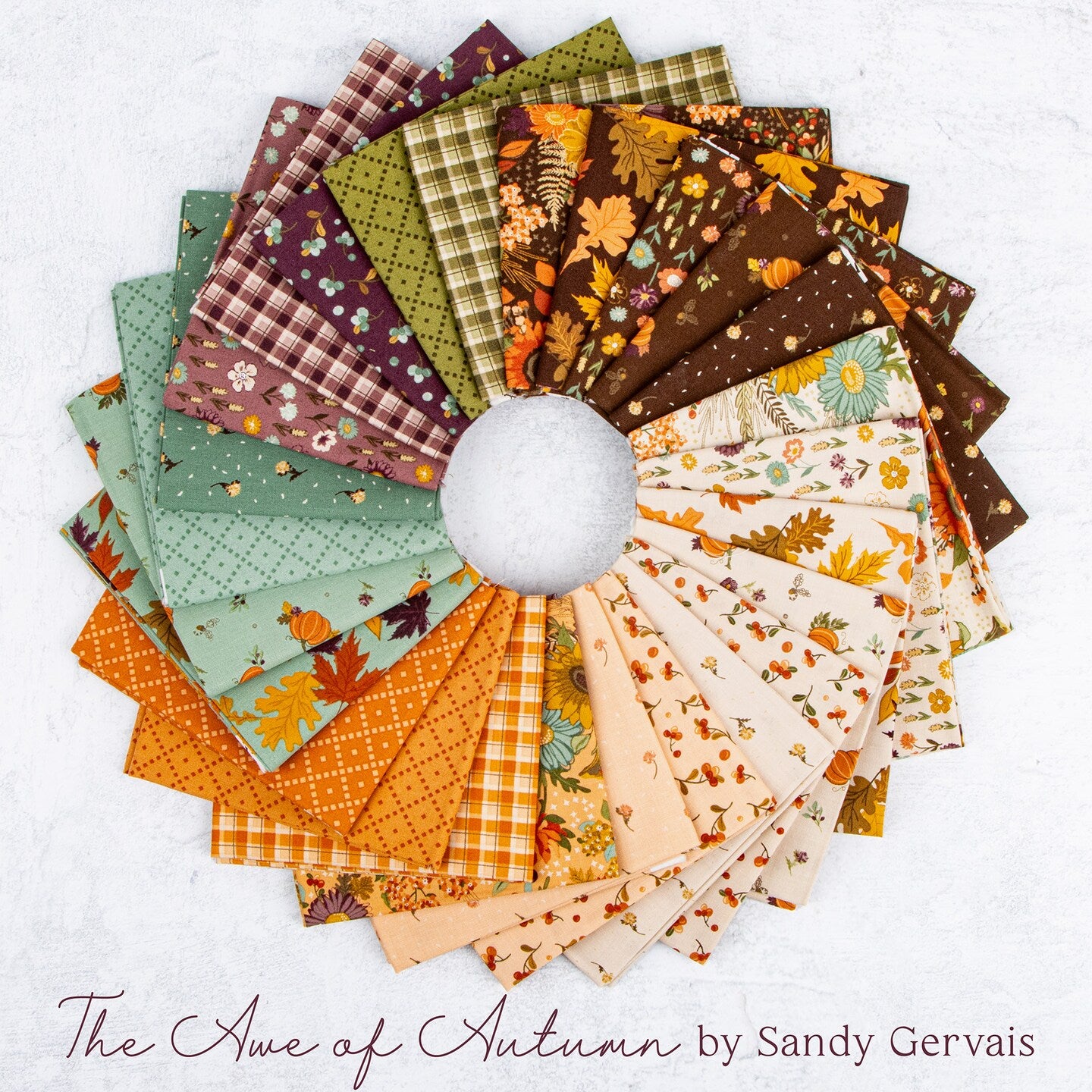 Riley Blake The Awe Of Autumn - 40 Strip Rolie Polie