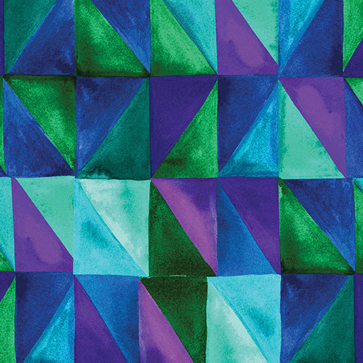 Half-Yard Bundle- Benartex "Watercolor Geometry" - 10 Fabrics, 5 Total Yards