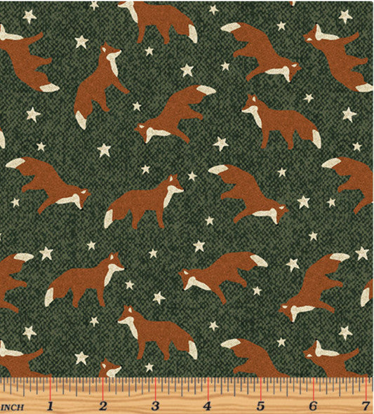 (4.5 yd) Benartex Winter Forest Fox In The Forest 16002-44