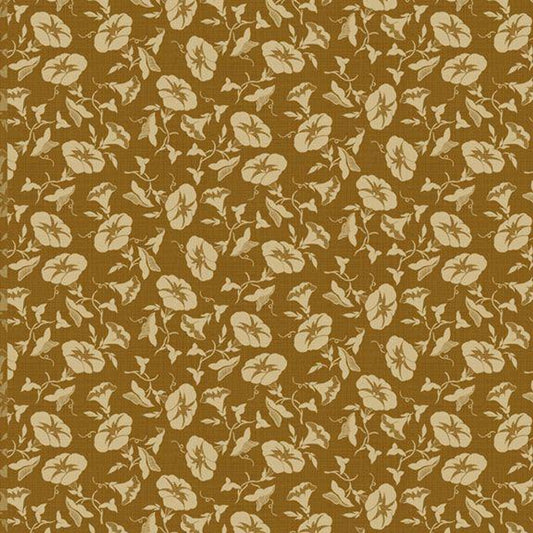 (3 yd) Marcus Fabrics Starfall R751006D Gold Moon Flower