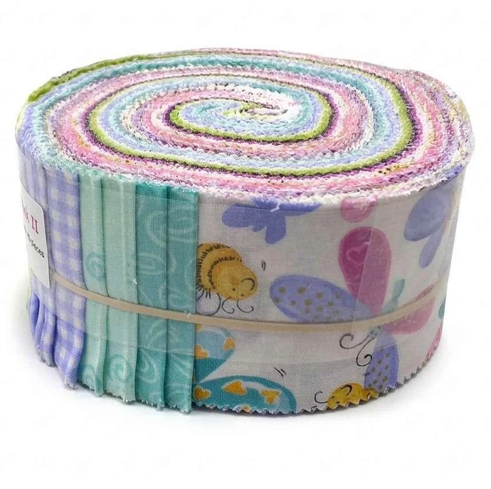 Clothworks - Pretty In Pink II - 40 Strip Jelly Roll