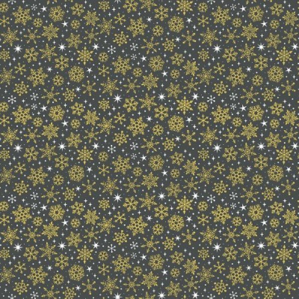 (4.5 yd) Andover/Makower UK Christmas Essentials Snowflake TP-2364-510