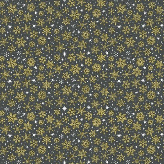 (4.5 yd) Andover/Makower UK Christmas Essentials Snowflake TP-2364-510
