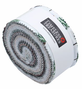 Timeless Treasures - Winter Wonderland by Katie Hennagir - 40 2.5" Strips/Jelly Roll