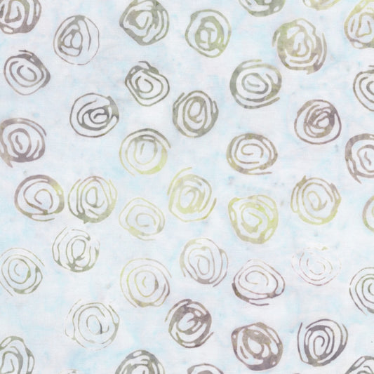 (3 yd) Anthology Batik Faye 2672QX Cloud Scribble Dot