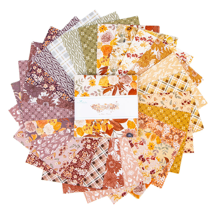 Charm Pack 5x5 Squares - Riley Blake Evening on the Prairie 5-inch Stacker - 40 5" Squares