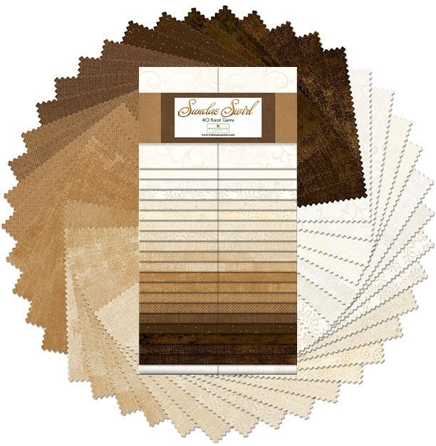 Wilmington Prints 40 Karat Gems - Sundae Swirl - 40 Strips
