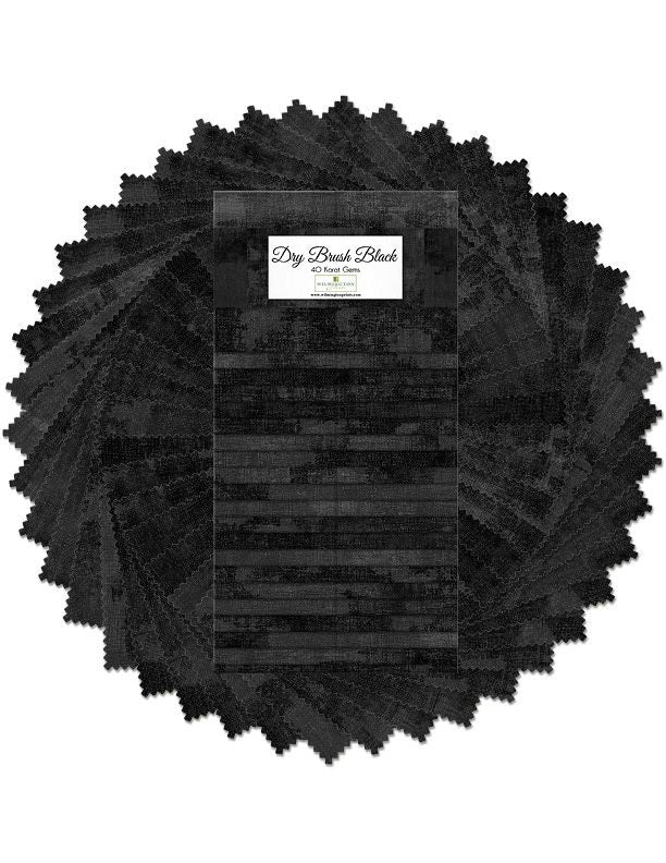 Wilmington Prints - 40 Karat Gems - Dry Brush Black