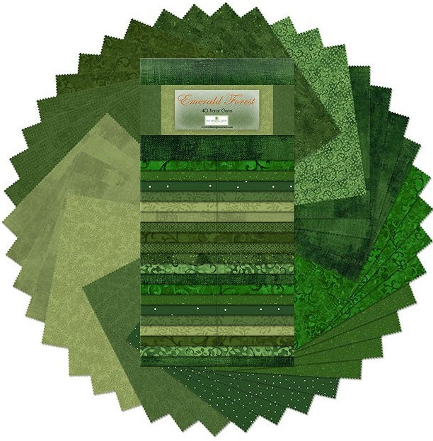 Wilmington Prints - 40 Karat Gems - Emerald Forest