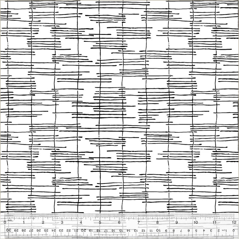 (6.5 yd) Windham Fabrics Maker's Collage 52013A-4 Trellis