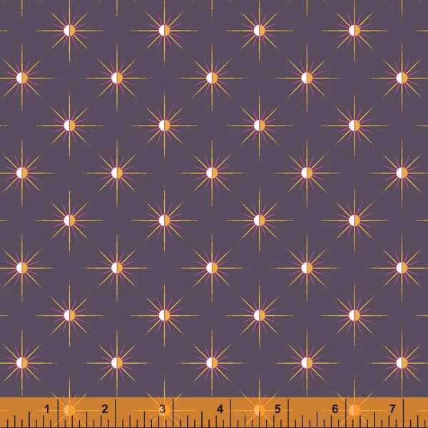 (4.5 yd) Windham Fabrics Orbit 52371M-8 Sun Dark Grey
