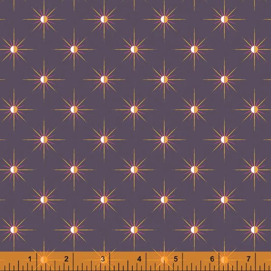(4.5 yd) Windham Fabrics Orbit 52371M-8 Sun Dark Grey