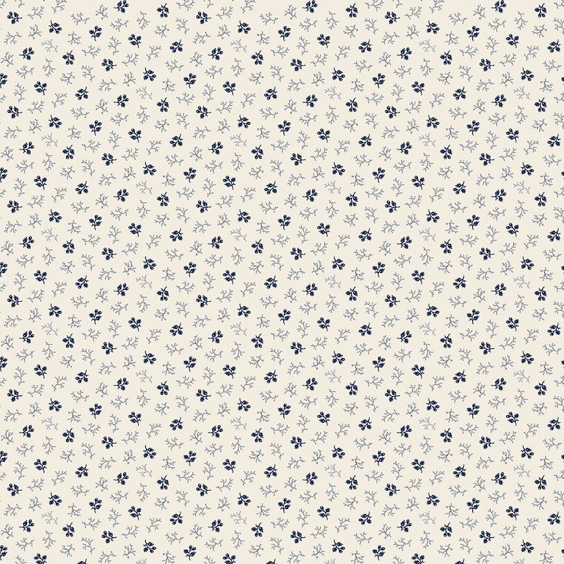 (2.5 yd) Windham Fabrics Lexington 52967-4 Navy Berries