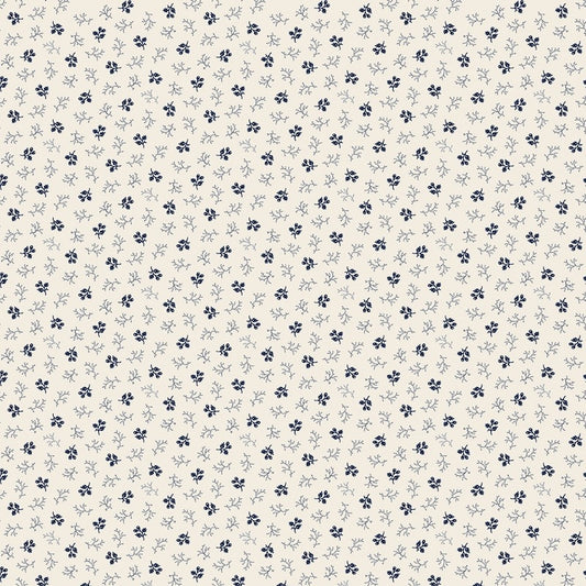 (4 yd) Windham Fabrics Lexington 52967-4 Navy Berries
