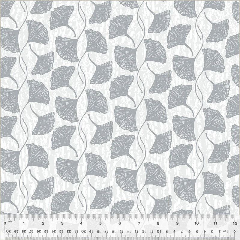 (2 yd) Windham Fabrics Maker's Collage 53231-3 Ginkgo Leaves