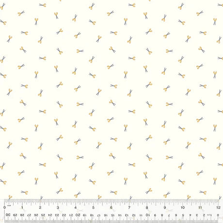 (1.5 yd) Windham Fabrics Sacramento 53410-3 Gold Scissor