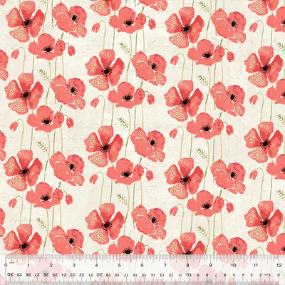 Windham Fabrics "Poppy" Half-Yard Bundle - 10 Fabrics, 5 Total Yards