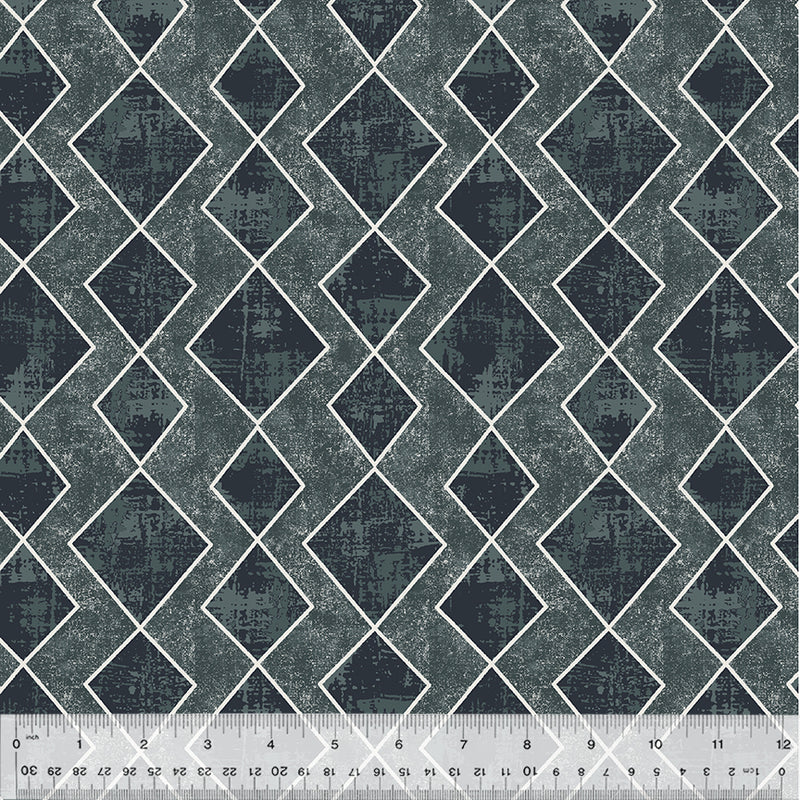 (4 yd) Windham Fabrics Swatch 53506-3 Argyle Slate