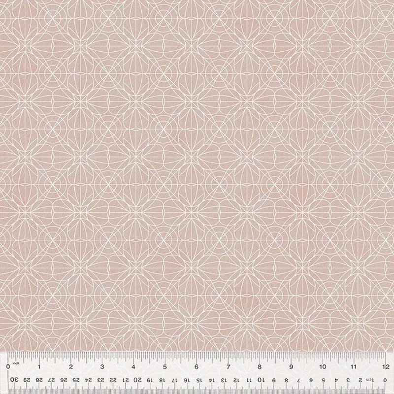 (2.5 yd) Windham Fabrics Idylwilde 53591-6 Line Drawing Primrose