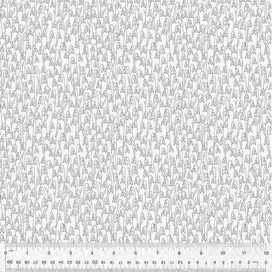 (5 yd) Windham Fabrics Idylwilde 53592-2 White Snowdrops