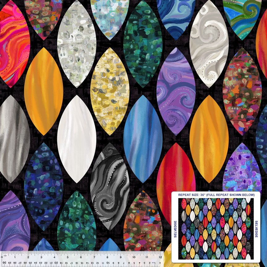 (5 yd) Windham Fabrics Whistler Studios In Motion 53753D-X