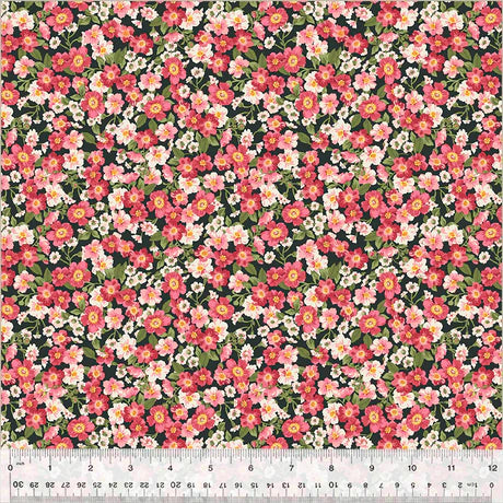(2 yd) Windham Fabrics Jolene 53879-1 Flowerbed Pink