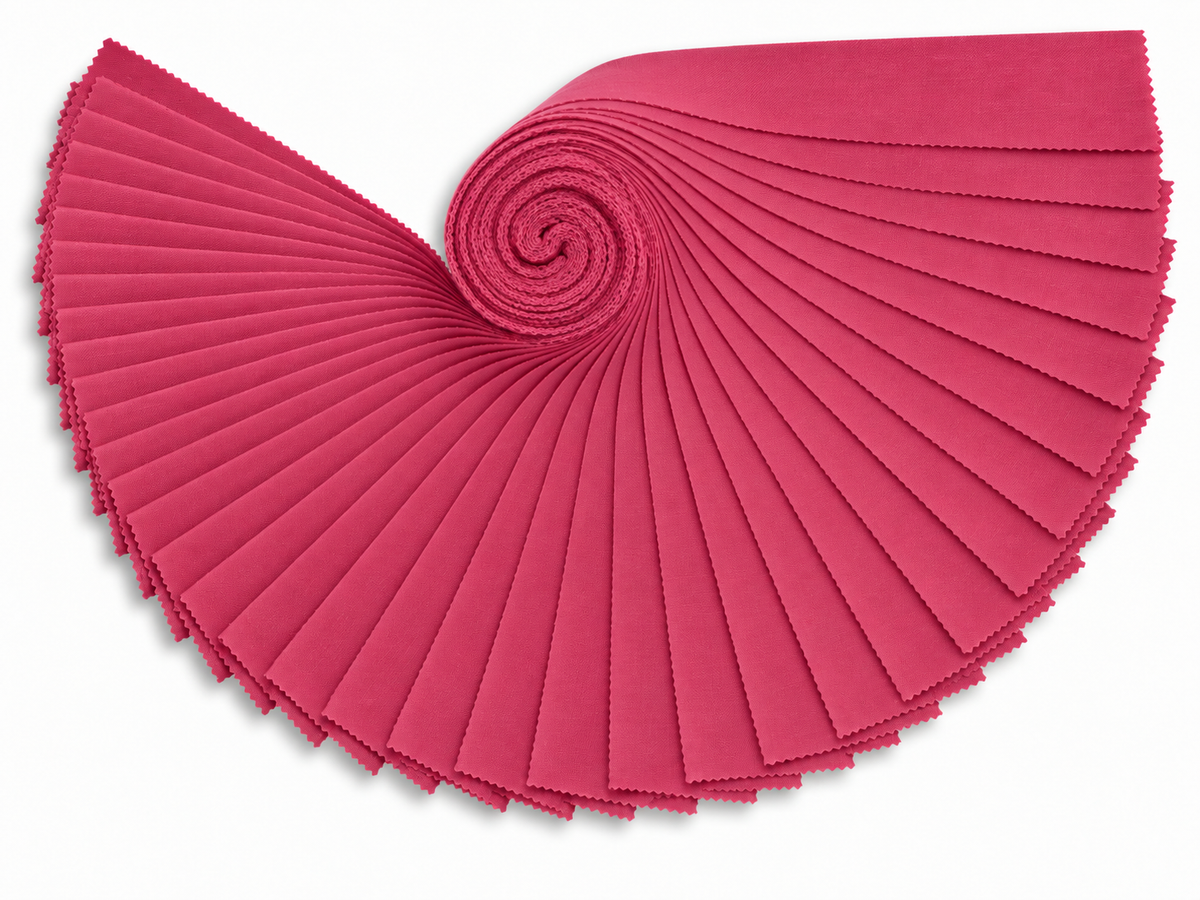 Choice Fabrics Supreme Solids Jelly Roll - Wild Orchid - 40 Strips