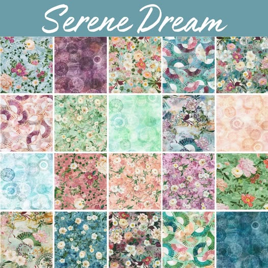 Robert Kaufman: Serene Dream Roll-up - 40 Strip Roll
