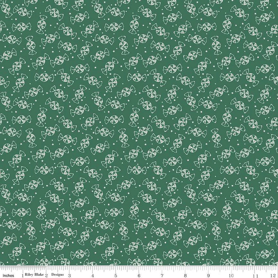 (2 yd) Riley Blake Merry Little Christmas 14846 Green Candy