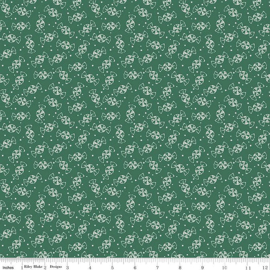 (2 yd) Riley Blake Merry Little Christmas 14846 Green Candy