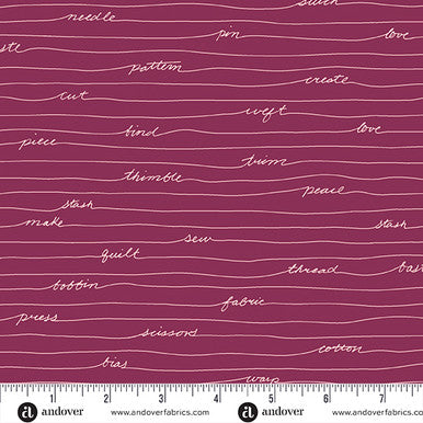 Andover "Scrawl" Half-yard Bundle - 10 Fabrics, 5 Total Yards