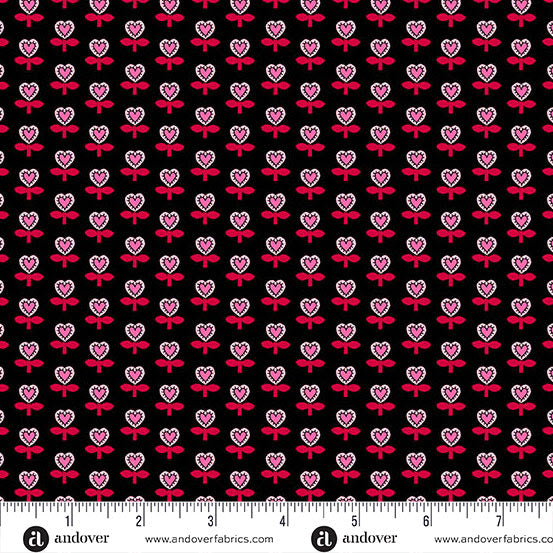 Andover "Heart And Soul" (Valentine/Hearts) Half-yard Bundle - 10 Fabrics, 5 Total Yards
