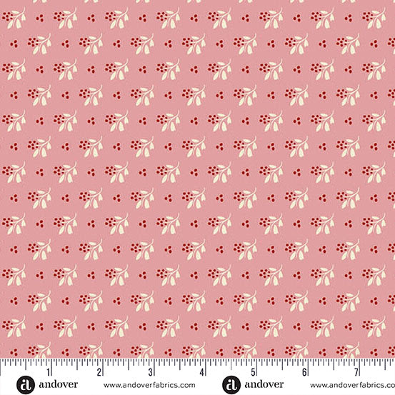 Andover "Cozy House" (Reds) Half-yard Bundle - 10 Fabrics, 5 Total Yards