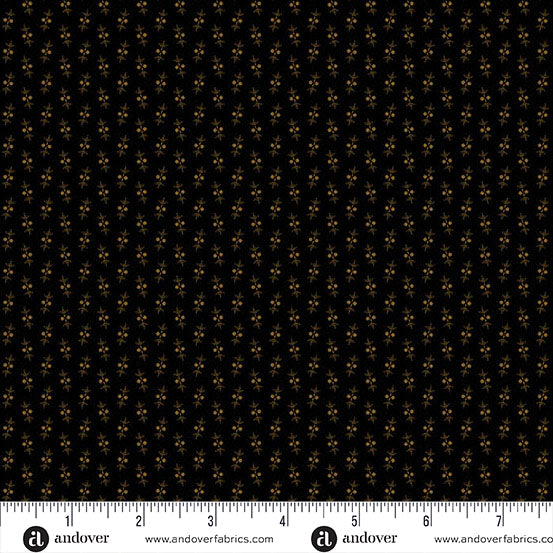 (2 yd) Andover/Makower UK Espresso 1260-K Top Dot
