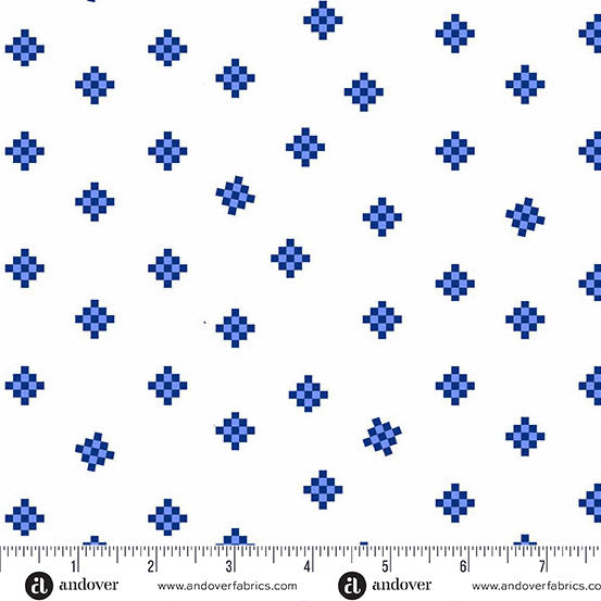 Half-yard Bundle - Andover/Makower UK "Amsterdam" - 10 Fabrics, 5 Total Yards