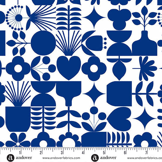 Half-yard Bundle - Andover/Makower UK "Amsterdam" - 10 Fabrics, 5 Total Yards