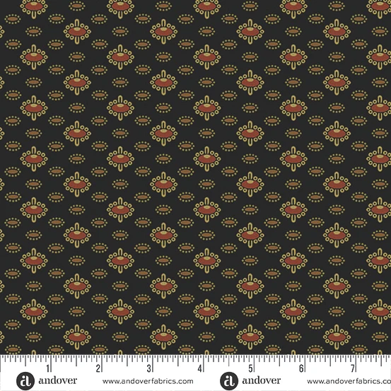 Half-yard Bundle - Andover/Makower UK "Jamestown" by Jo Morton - 10 Fabrics, 5 Total Yards