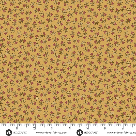 Half-yard Bundle - Andover/Makower UK "Jamestown" by Jo Morton - 10 Fabrics, 5 Total Yards