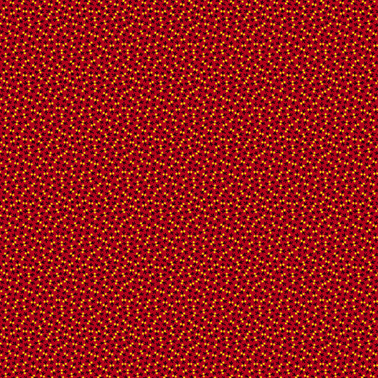 (5 yd) Andover/Makower UK Baltimore Album A-387-R Dot Tracks Red